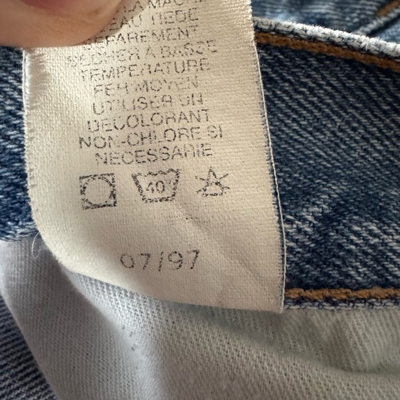 VTG 90s Tommy Hilfiger Tapered Leg Denim Freedom Jeans Men's Size 36X32 EUC - Picture 7 of 9